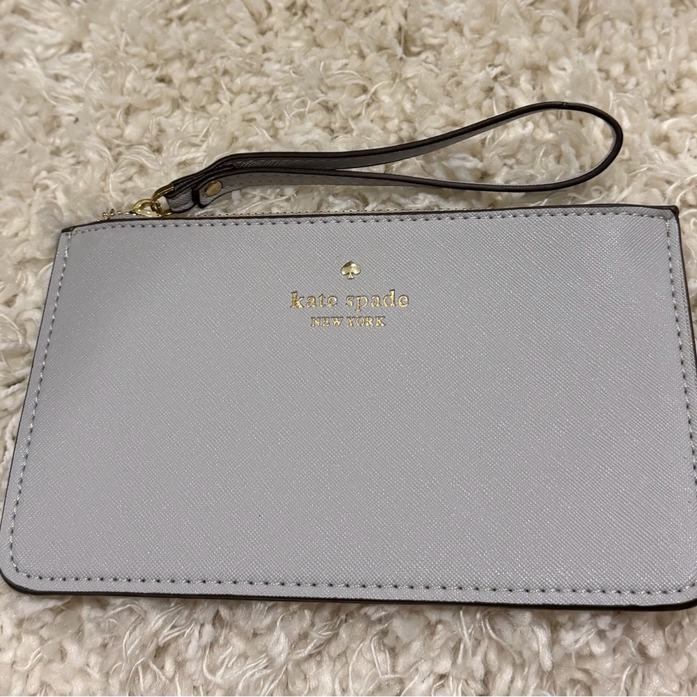 Kate Spade Light Gray Wristlet